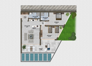 مجمع فيلات وشقق بتصميم فاخر وبأحدث التقنيات في مركز المدينة السياحية ألانيا