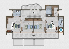 مجمع فيلات وشقق بتصميم فاخر وبأحدث التقنيات في مركز المدينة السياحية ألانيا