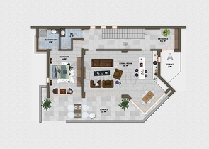 مجمع فيلات وشقق بتصميم فاخر وبأحدث التقنيات في مركز المدينة السياحية ألانيا