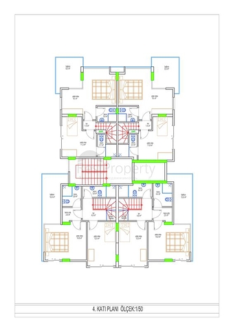 تصميم عصري وحديث - شقة غرفة وصالة مفروشة ضمن مجمع سكني في اوبا / الانيا 