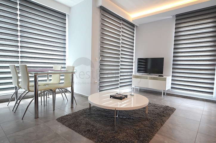 تصميم عصري وحديث - شقة غرفة وصالة مفروشة ضمن مجمع سكني في اوبا / الانيا 