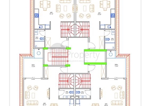 تصميم عصري وحديث - شقة غرفة وصالة مفروشة ضمن مجمع سكني في اوبا / الانيا 