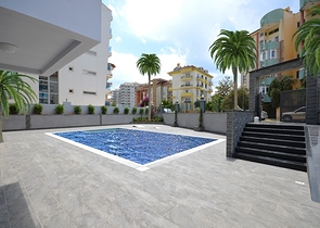 تصميم عصري وحديث - شقة غرفة وصالة مفروشة ضمن مجمع سكني في اوبا / الانيا 