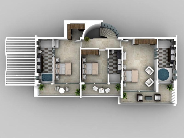 فيلا حديثة مطلة على البحر في كالكان