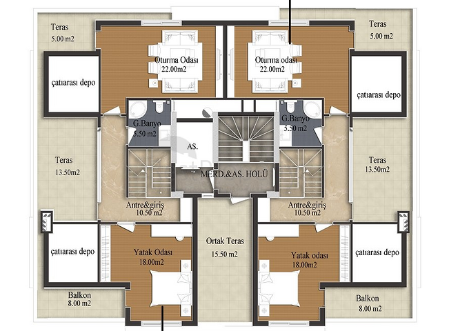 مشروع استثماري في انطاليا بخطة تقسيط لمدة سنتين من المطور