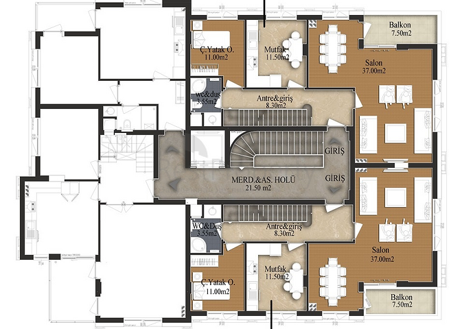 مشروع استثماري في انطاليا بخطة تقسيط لمدة سنتين من المطور