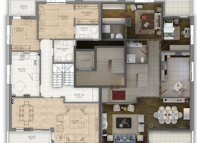 مشروع استثماري في انطاليا بخطة تقسيط لمدة سنتين من المطور