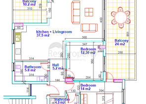 شقق عائلية ضمن مجمع سكني في افسلار / الانيا 