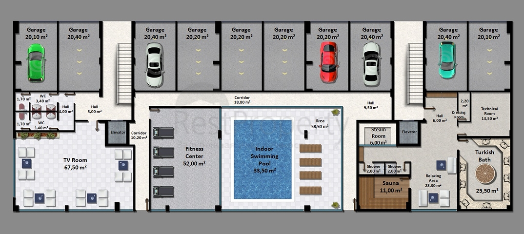 شقق في مجمع عصري في وسط الانيا