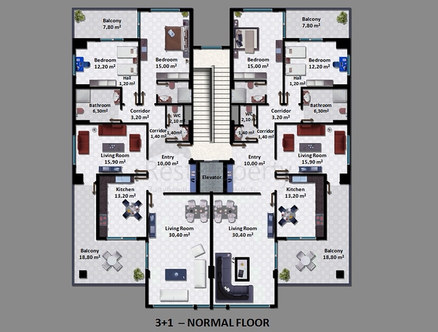 شقق في مجمع عصري في وسط الانيا