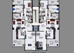 شقق في مجمع عصري في وسط الانيا