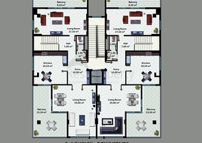 شقق في مجمع عصري في وسط الانيا
