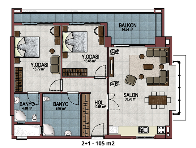 شقق في مجمع سكني حديث في منطقة محمودلار - ألانيا