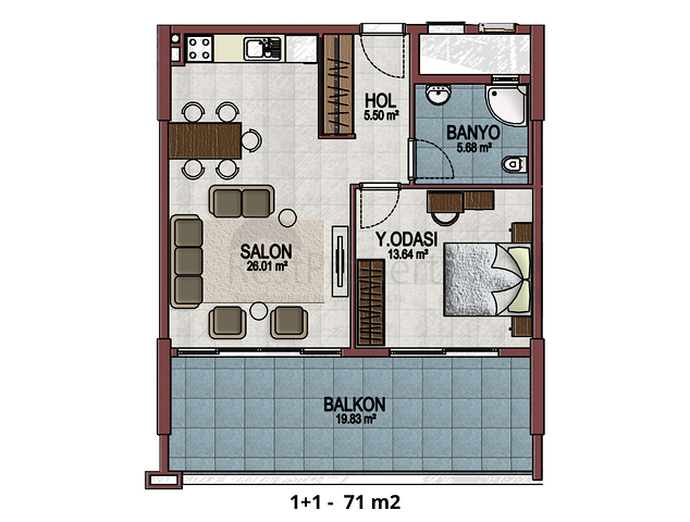 شقق في مجمع سكني حديث في منطقة محمودلار - ألانيا