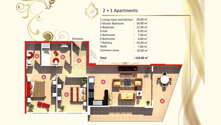 شقة واسعة في ماهموت لار