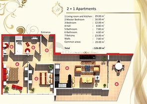 شقة واسعة في ماهموت لار