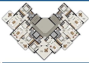 شقة واسعة - مجمع حديث - تصميم غرفة وصالة - في مهموتلار / الانيا 