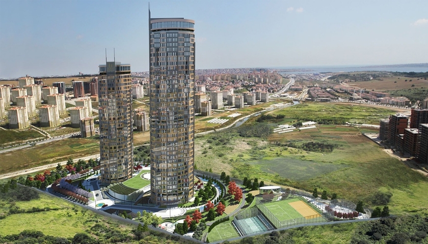 شقق بتصاميم مختلفة في مشروع عصري في إسطنبول