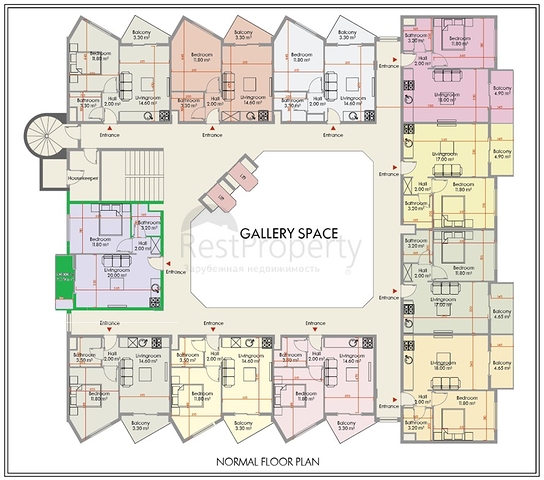 شقة 1+1 ضمن مركز ألانيا