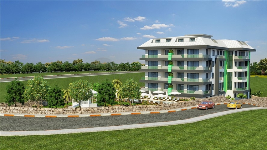 شقق بتصاميم مختلفة في مركز ألانيا