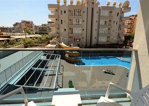 شقة 1+1 في مركز مدينة ألانيا 