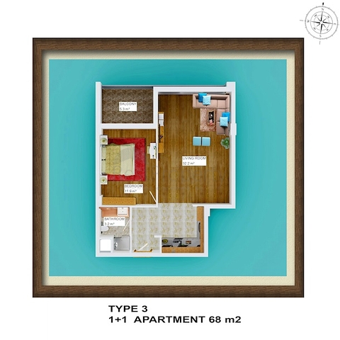 شقق بتصاميم مختلفة ضمن مجمع سكني عصري في أنطاليا