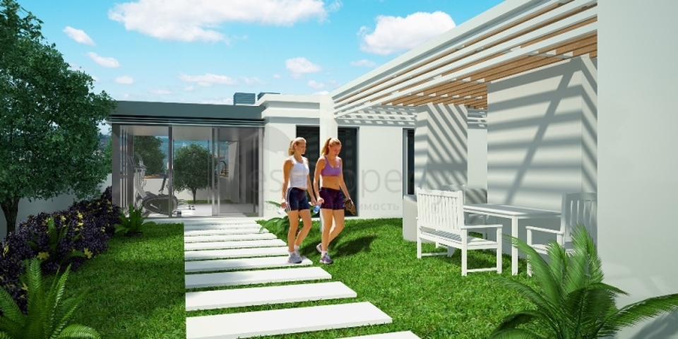 شقق بتصاميم مختلفة ضمن مجمع سكني عصري في أنطاليا