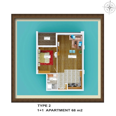 شقق بتصاميم مختلفة ضمن مجمع سكني عصري في أنطاليا