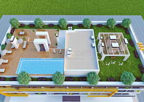 شقق بتصاميم مختلفة ضمن مجمع سكني عصري في أنطاليا