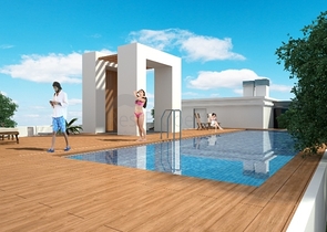 شقق بتصاميم مختلفة ضمن مجمع سكني عصري في أنطاليا