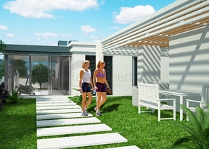 شقق بتصاميم مختلفة ضمن مجمع سكني عصري في أنطاليا