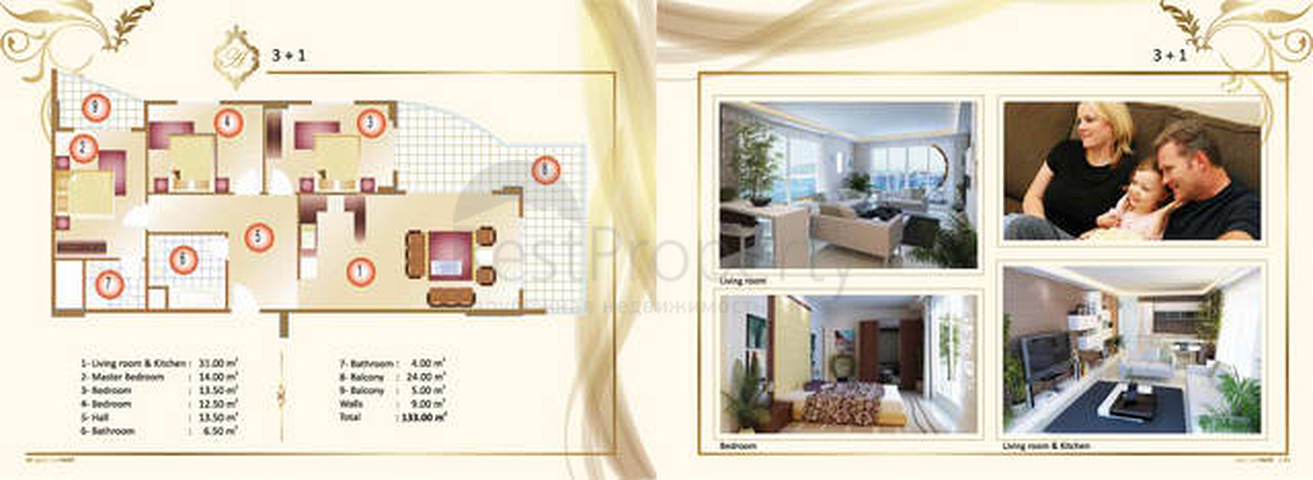 شقق ودوبلكس - ضمن مجمع عائلي فاخر - في مهموتلار / الانيا 