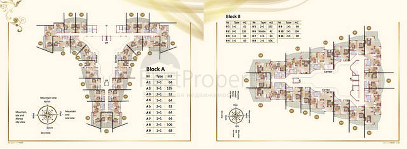 شقق ودوبلكس - ضمن مجمع عائلي فاخر - في مهموتلار / الانيا 