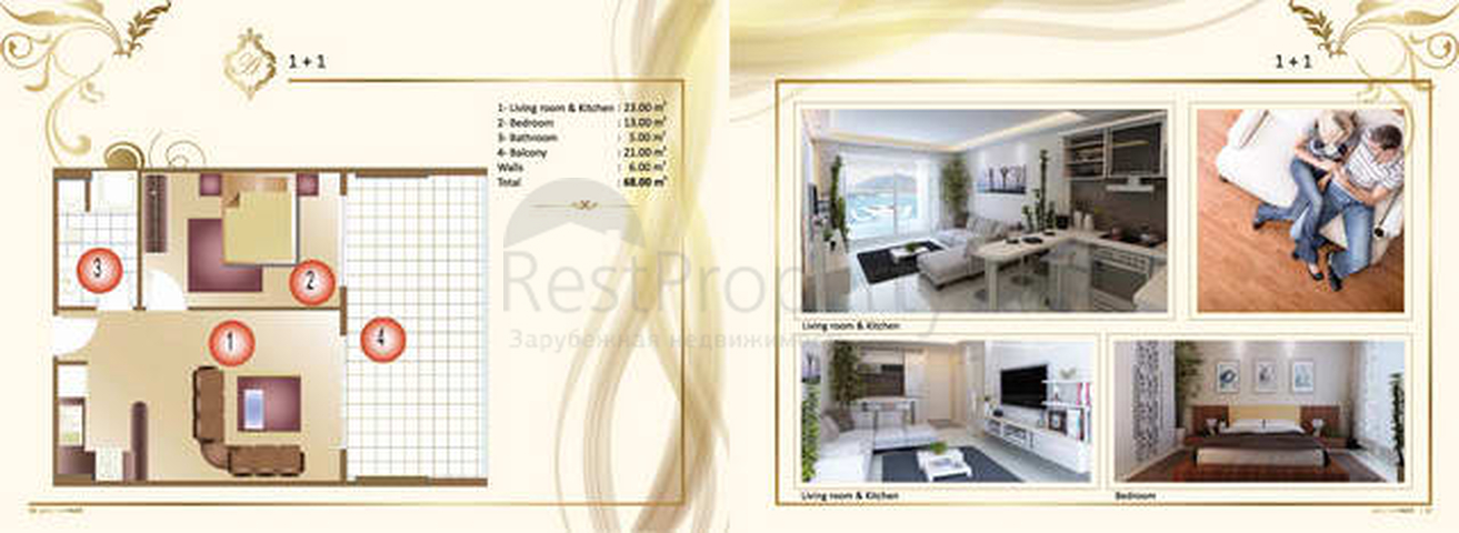 شقق ودوبلكس - ضمن مجمع عائلي فاخر - في مهموتلار / الانيا 