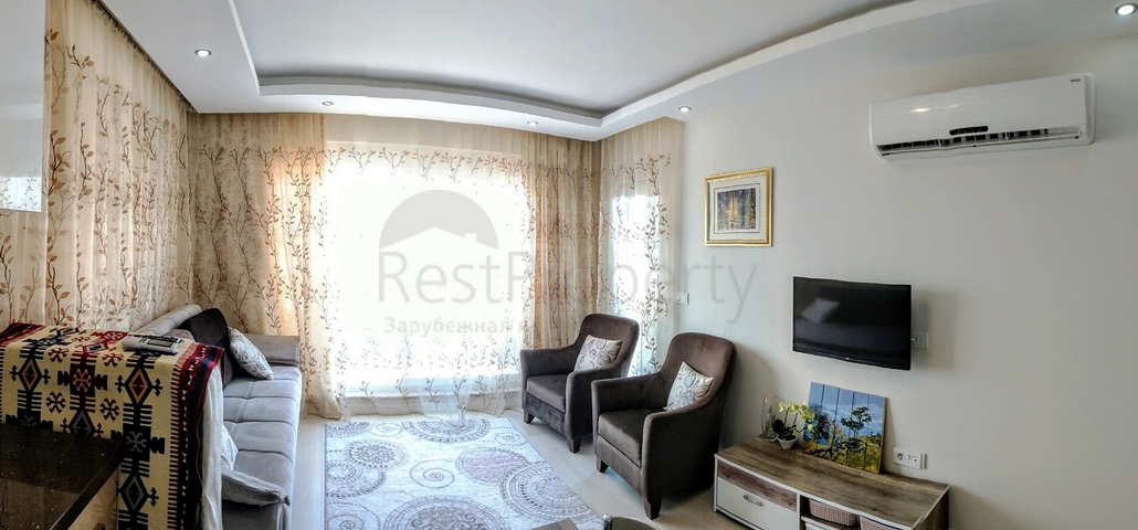 شقة مفروشة في حي ليمان من منطقة كونيالتي – أنطاليا