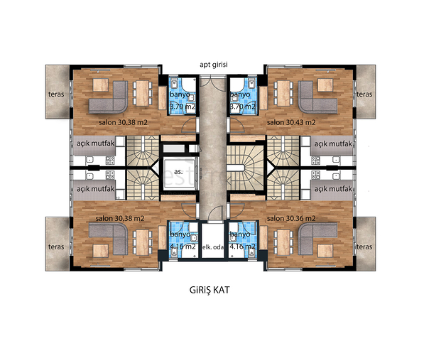 مشروع إستثماري حديث مع أقساط بدون فوائد لمدة سنتين في منطقة كونيالتي – أنطاليا