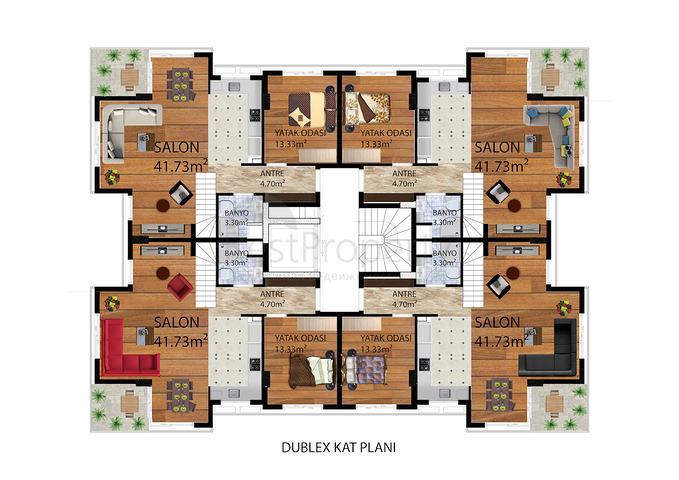 مشروع إستثماري حديث مع أقساط بدون فوائد لمدة سنتين في منطقة كونيالتي – أنطاليا