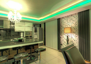 شقة مفروشة فاخرة بإطلالة بحرية وجبلية ساحرة في مدينة انطاليا