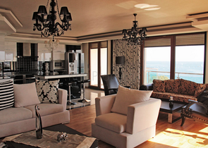 شقة مفروشة فاخرة بإطلالة بحرية وجبلية ساحرة في مدينة انطاليا