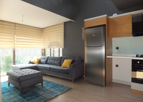 شقة بنتهاوس مفروشة فاخرة في منطقة لارا – أنطاليا