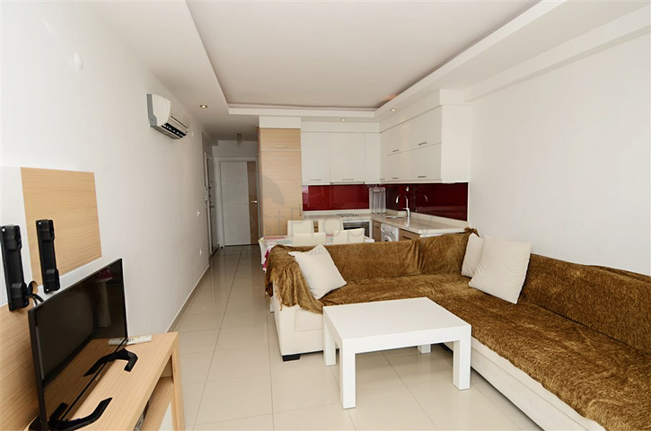 شقة مفروشة بإطلالة مباشرة على البحر في منطقة كاستل – ألانيا