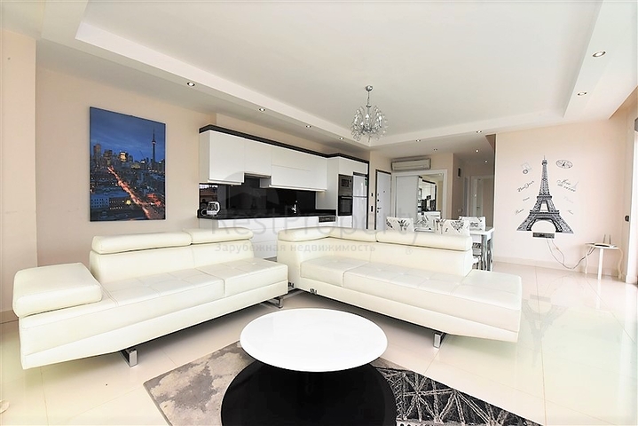 شقة فاخرة وبإطلالة بحرية مباشرة على البحر في منطقة كارجي جاك – ألانيا