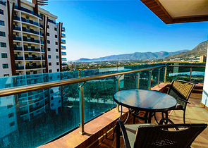 شقة مؤثثة جزئياً ضمن مجمع فاخر في منطقة محمودلار – ألانيا