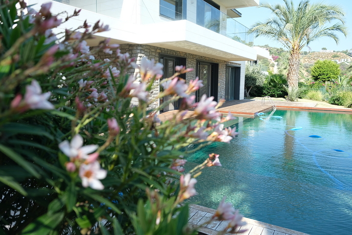 مشروع فيلا فاخرة مطلة على القلعة القديمة والبحر في وسط بودروم