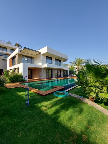 مشروع فيلا فاخرة مطلة على القلعة القديمة والبحر في وسط بودروم