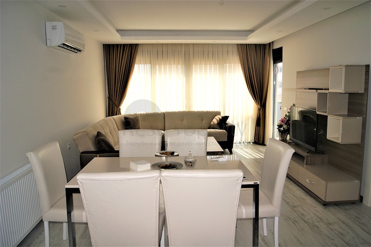 شقة مؤثثة في حي ليمان من منطقة كونيالتي – أنطاليا