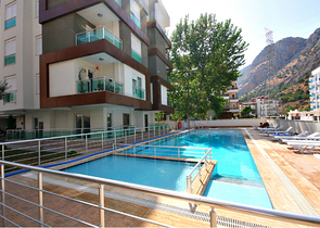 شقة بتخطيط 1+1 في منطقة هورما كونيالتي – أنطاليا