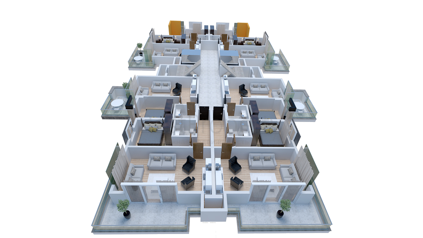 مشروع إستثماري حديث على الخط الاول في منطقة محمودلار - ألانيا