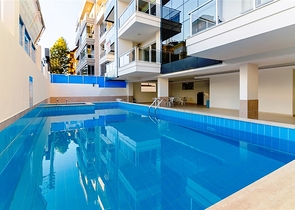 شقة بتخطيط 1+1 في مركز ألانيا