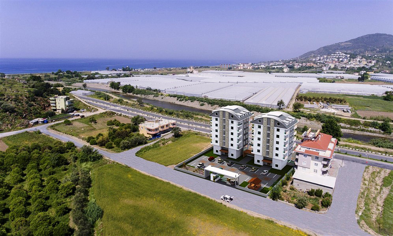 مجمع سكني قيد الإنشاء في منطقة ديمرتاش – ألانيا